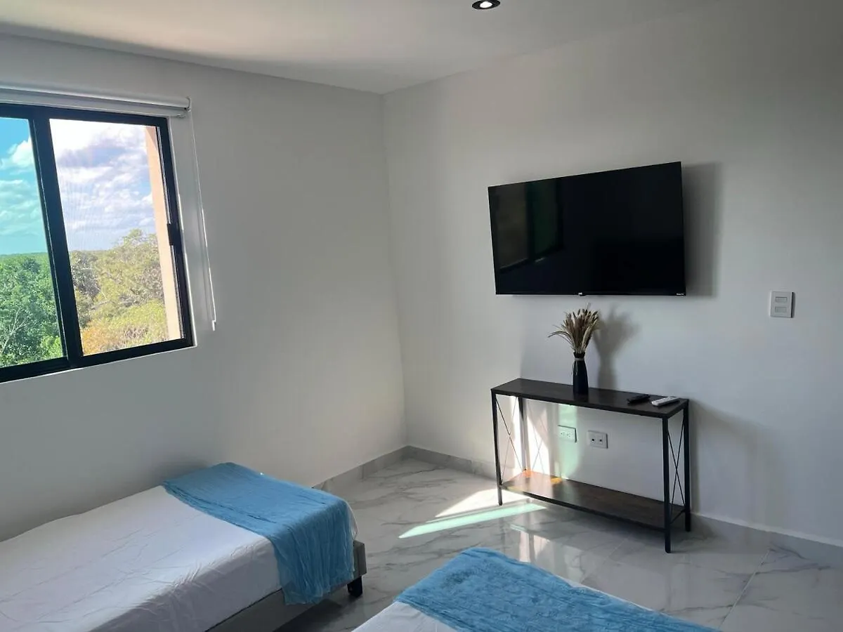 Papu - Chic Condo, View, Pool, Soccer Court Cancún 0*,